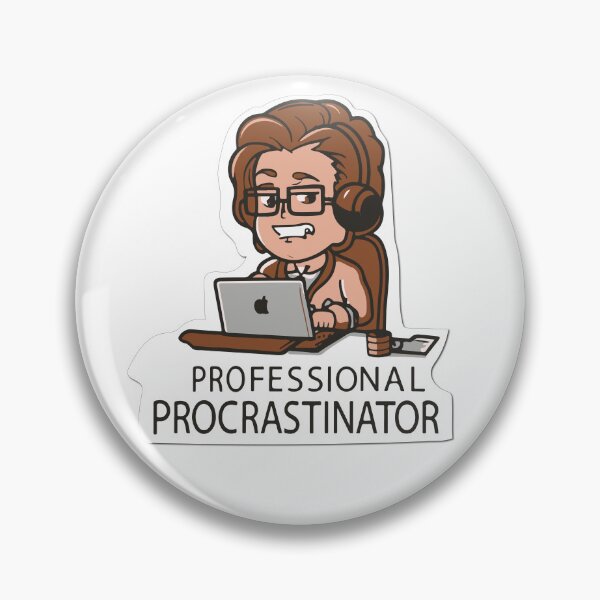 Item preview, Clip Art Professional Procrastinator Sticker Design designed and sold by NArtdesigns.