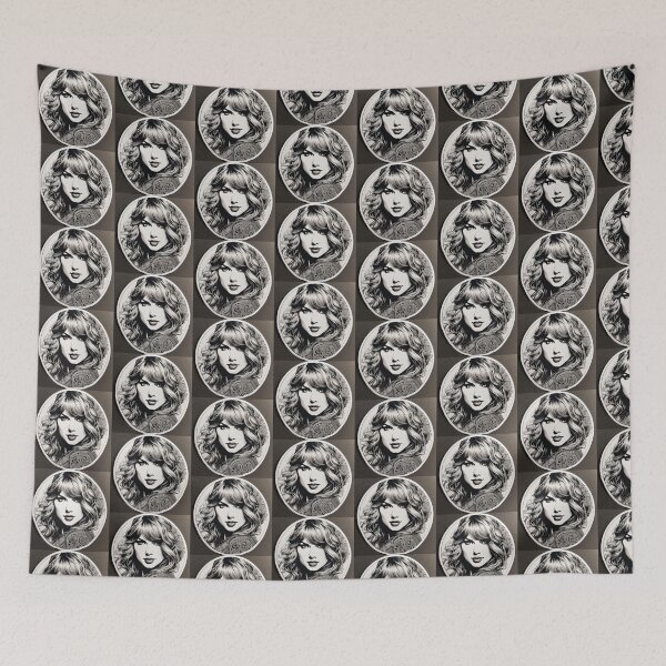 Item preview, Taylor Swift ink drawing portrait designed and sold by taylaphotos.