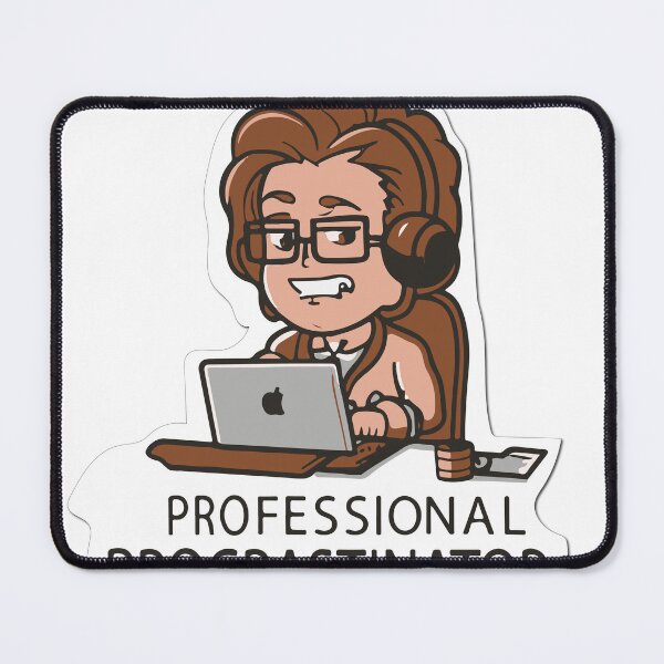 Item preview, Clip Art Professional Procrastinator Sticker Design designed and sold by NArtdesigns.