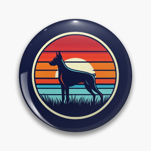 Item preview, Retro Sunset - Dobermann designed and sold by MugshotsAndMore.