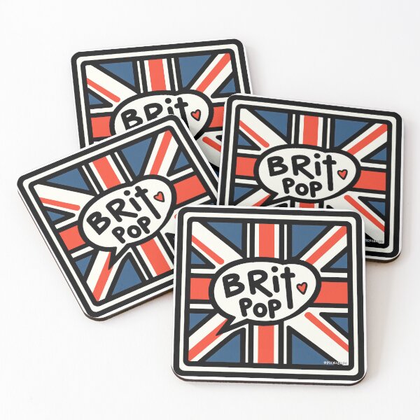 Item preview,  Britpop Heart - Pop Art Square designed and sold by PickledjoArt.