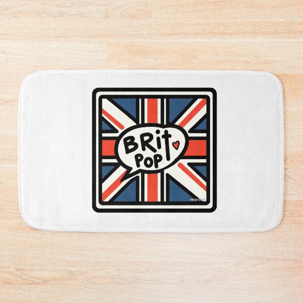 Artikelvorschau, Britpop Heart - Pop Art Square entworfen und verkauft von PickledjoArt.