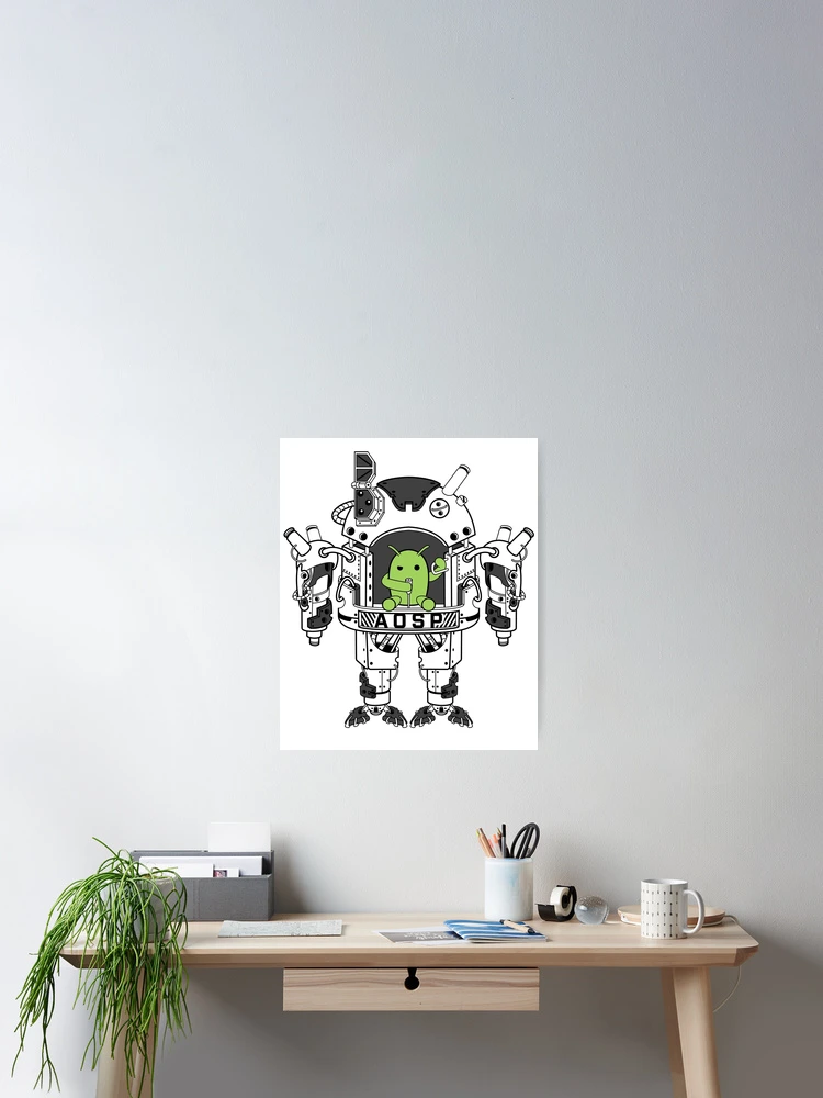 Thumbnail 2 of 3, Poster, Android AOSP Mech designed and sold by Rineasti.