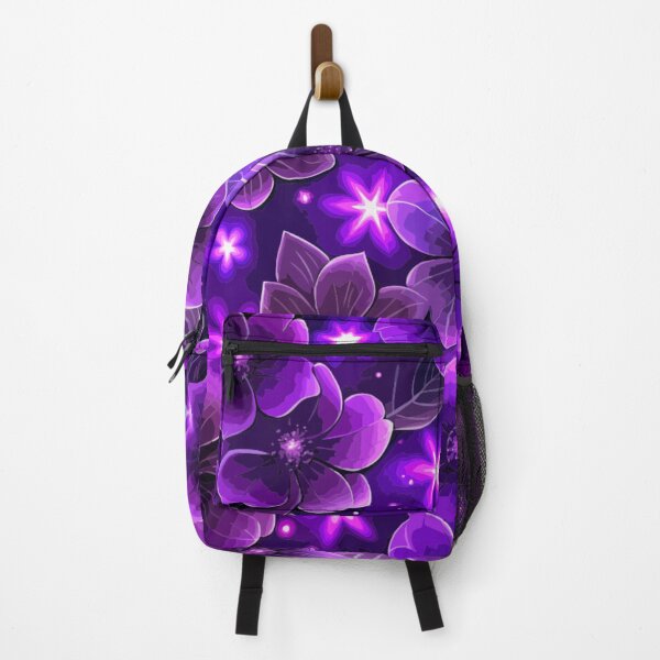 Item preview, Glow Violet Flower Seamless Pattern designed and sold by printmala.