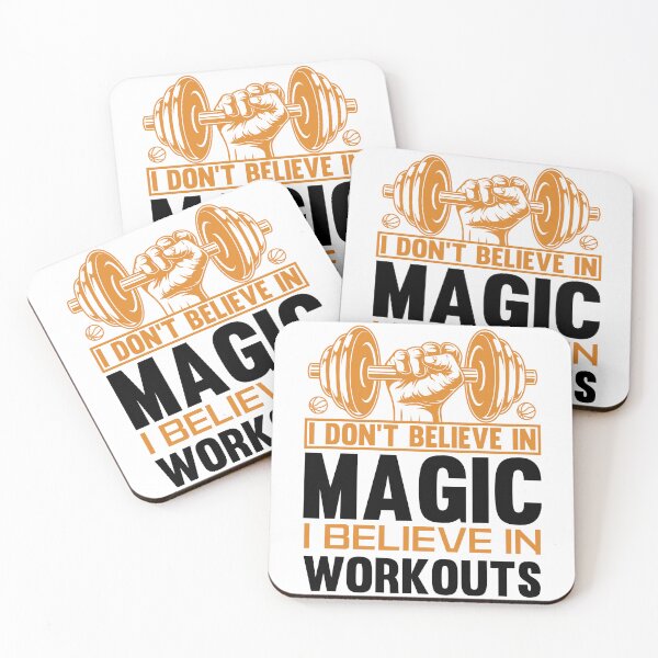 Item preview, I dont belive in magic i belive in workouts designed and sold by ShopMaxiDesigns.