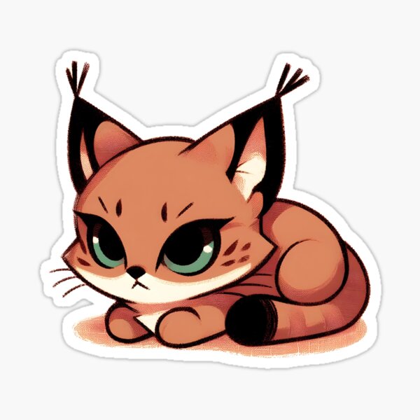 Item preview, Cute Caracal. designed and sold by Anna Halasek.