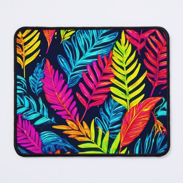 Item preview, Vibrant Leaves: Beautiful Neon Artwork designed and sold by Health And Fitness Posts e-Store.