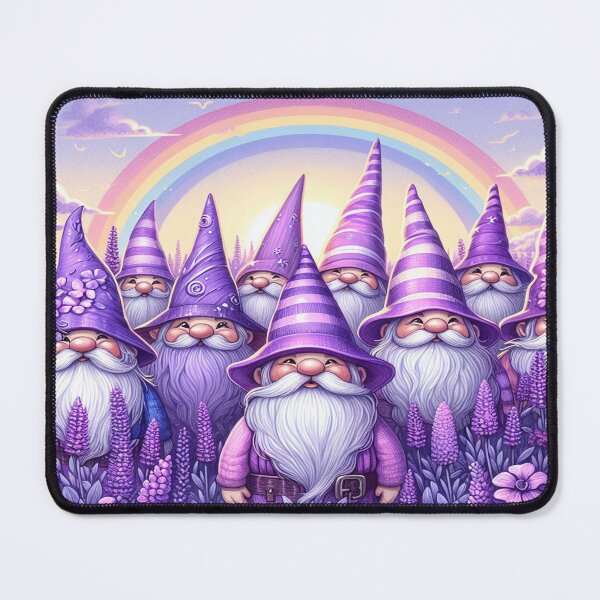Item preview, Whimsical Lavender Gnomes designed and sold by InspireArtz.