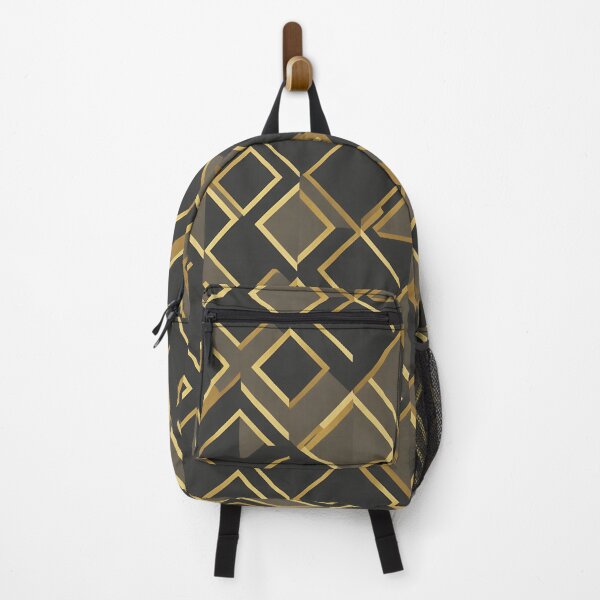 Item preview, Geometric Patterned Abstraction In Black And Gold designed and sold by Wishing-Wings.