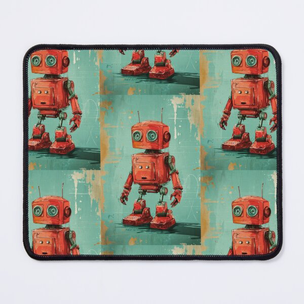 Item preview, Red Robot in a Green Candyland designed and sold by Piotrek0001.