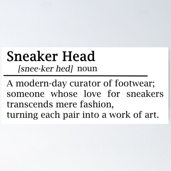 Artikel-Vorschau von Humorvolle Beschreibung von Sneaker Head, designt und verkauft von EmeraldeaArt.