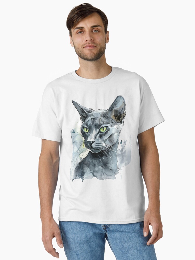 Thumbnail 1 of 7, Classic T-Shirt, Korat kat - Queen of the house designed and sold by Cjars.