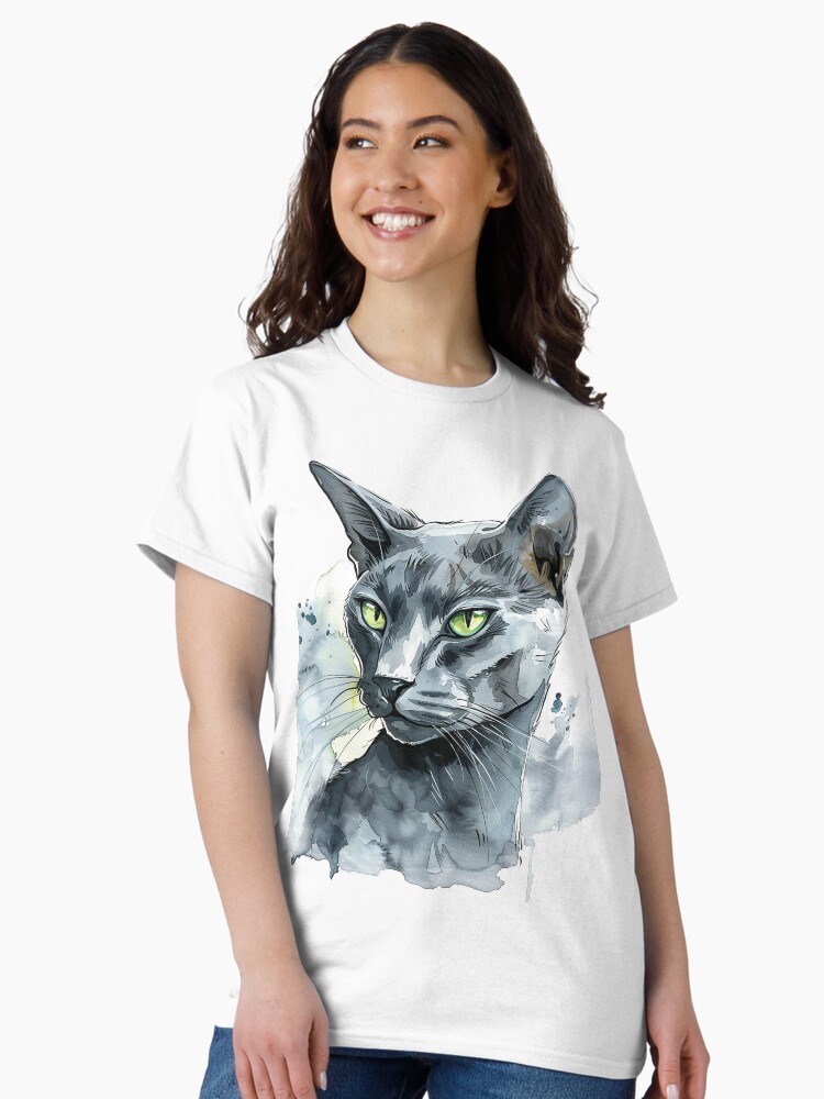 Thumbnail 2 of 7, Classic T-Shirt, Korat kat - Queen of the house designed and sold by Cjars.