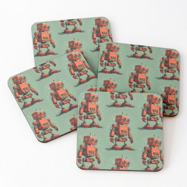Item preview, Red Robot in a Green Candyland designed and sold by Piotrek0001.