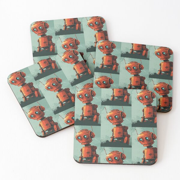 Item preview, Red Robot in a Green Candyland designed and sold by Piotrek0001.