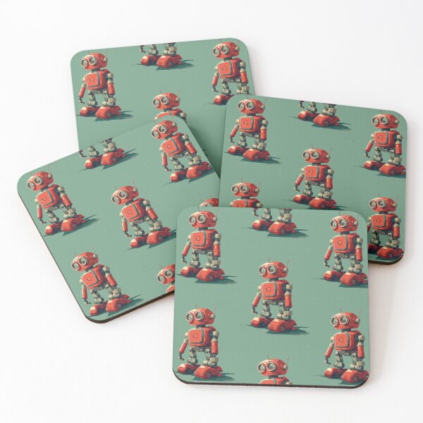 Item preview, Red Robot in a Green Candyland designed and sold by Piotrek0001.