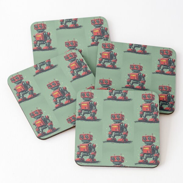 Item preview, Red Robot in a Green Candyland designed and sold by Piotrek0001.