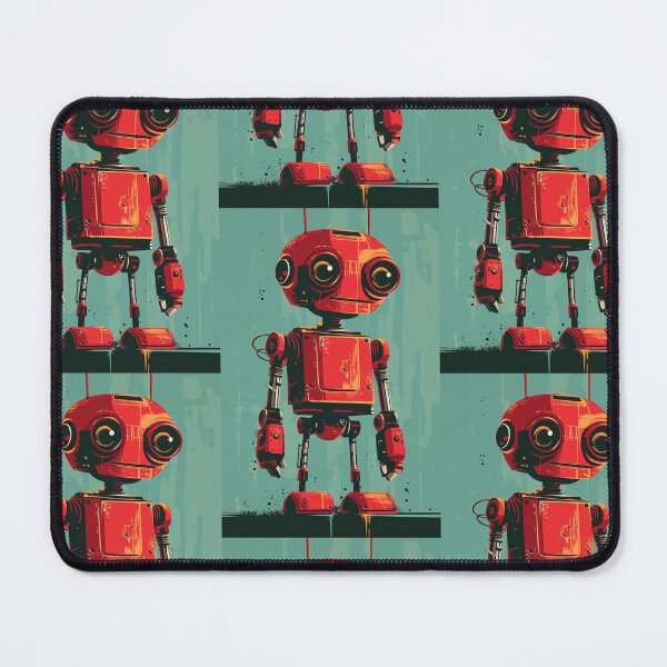 Item preview, Red Robot in a Green Candyland designed and sold by Piotrek0001.