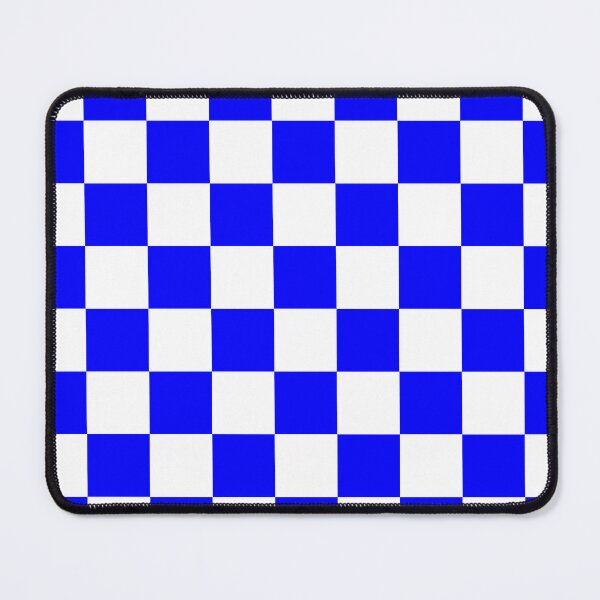 Item preview, Checkered - White and Blue designed and sold by JustPatterns2.