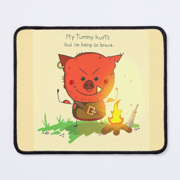 Item preview, My tummy hurts, brave fantasy design designed and sold by GoblinGoblin.
