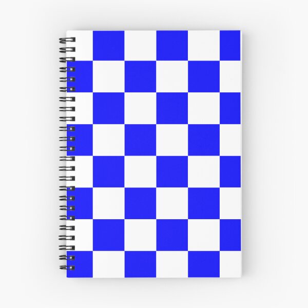 Item preview, Large Checkered - White and Blue designed and sold by JustPatterns2.