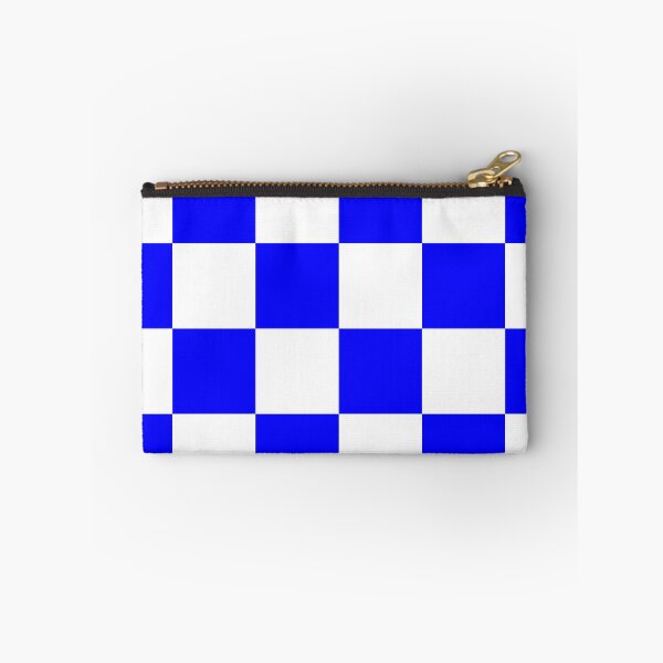 Item preview, Large Checkered - White and Blue designed and sold by JustPatterns2.