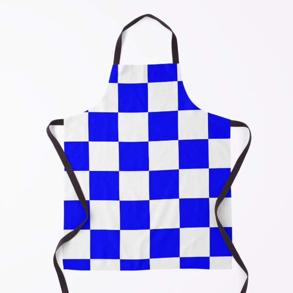 Item preview, Large Checkered - White and Blue designed and sold by JustPatterns2.