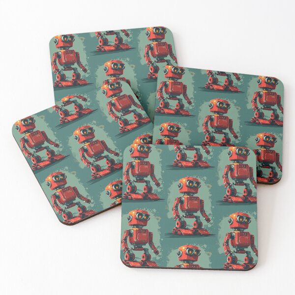 Item preview, Red Robot in a Green Candyland designed and sold by Piotrek0001.