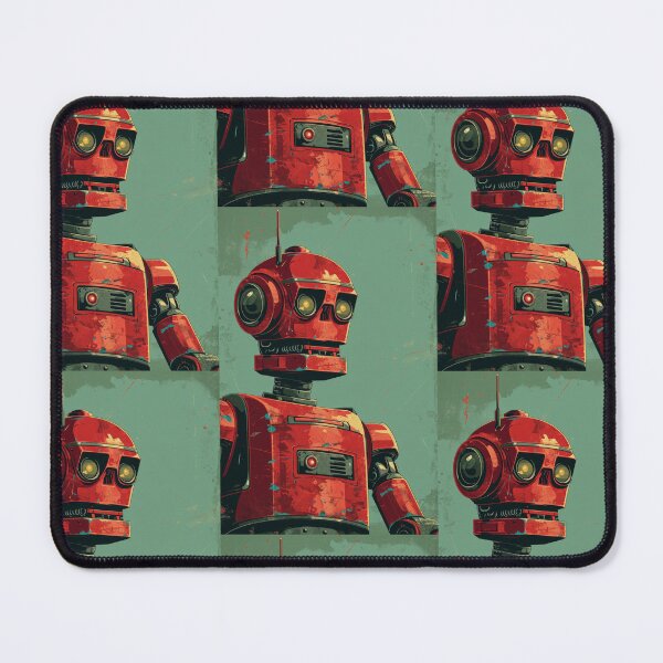 Item preview, Red Robot in a Green Candyland designed and sold by Piotrek0001.