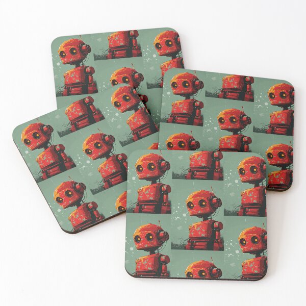 Item preview, Red Robot in a Green Candyland designed and sold by Piotrek0001.
