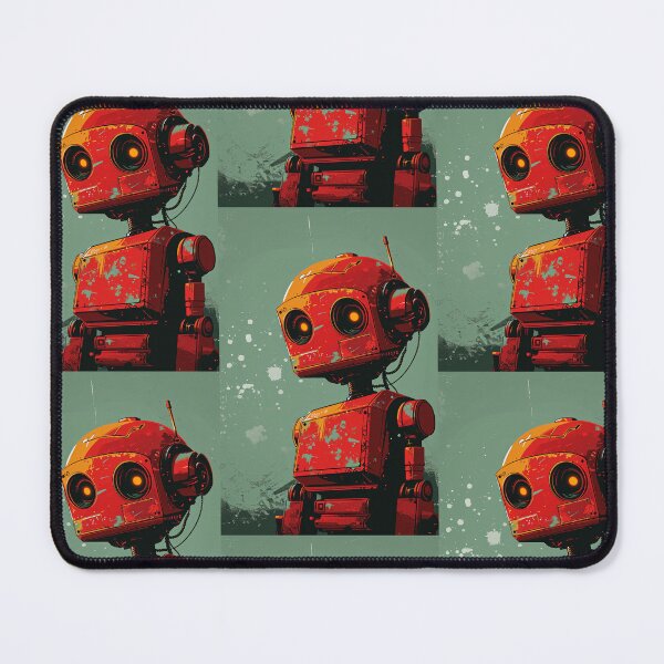 Item preview, Red Robot in a Green Candyland designed and sold by Piotrek0001.