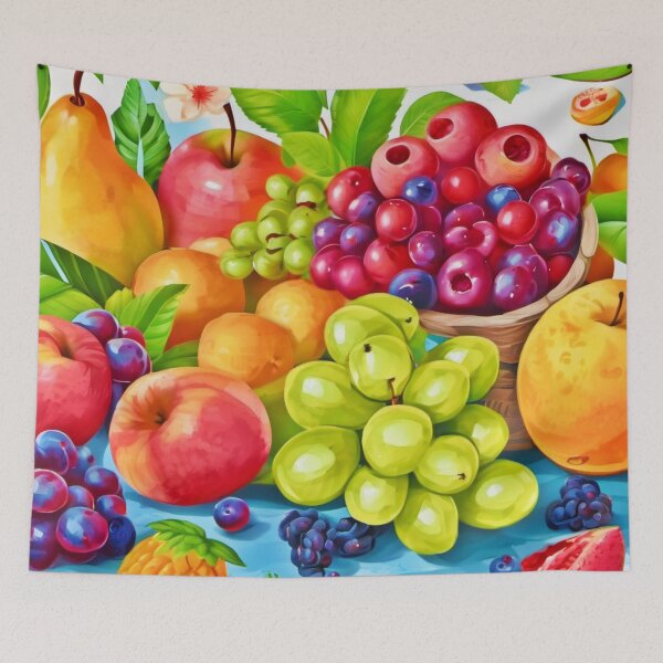 Item preview, Beautiful Fruits Painting designed and sold by Health And Fitness Posts e-Store.