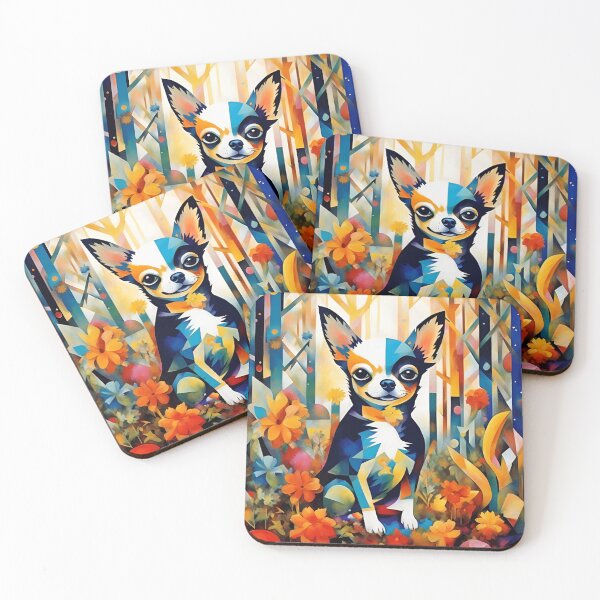Item preview, A Chihuahua dog in a mysterious forest. designed and sold by Natalia-Vlad.