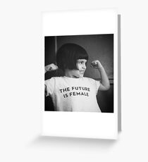 Tarjeta de felicitación El futuro es femenino