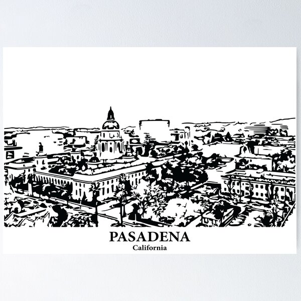 Item preview, Pasadena - California designed and sold by Lakeric Cityscapes.