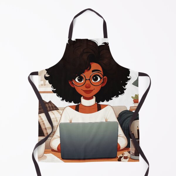 Item preview, Girl writing on her computer #3 designed and sold by manbaito.
