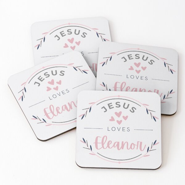 Artikelvorschau, Eleanor – Jesus liebt Eleanor / personalisierter Name entworfen und verkauft von Share-Blessings.