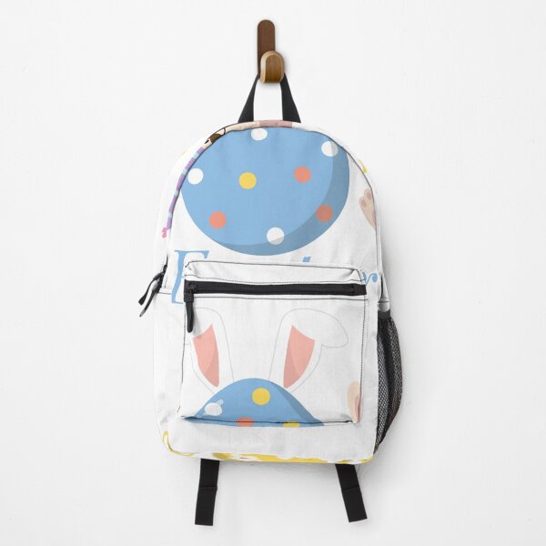 Item preview, Colorful Easter Bunny and Eggs Illustration designed and sold by Hill Strom.