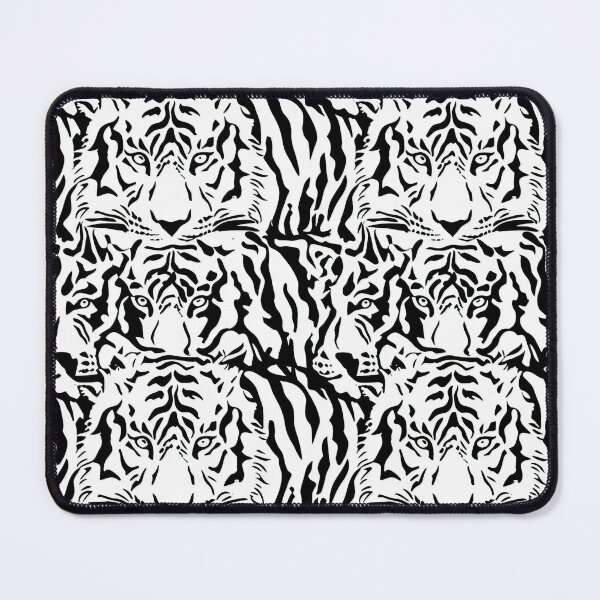 Item preview, Tiger black white pattern seamless designed and sold by GabbyKI261.