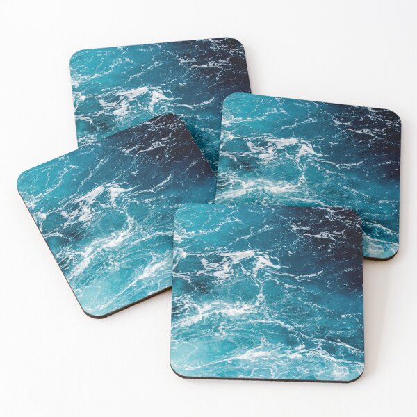 Item preview, Wavy foamy blue white ombre sea water Summer aqua abstract ocean designed and sold by PLdesign.