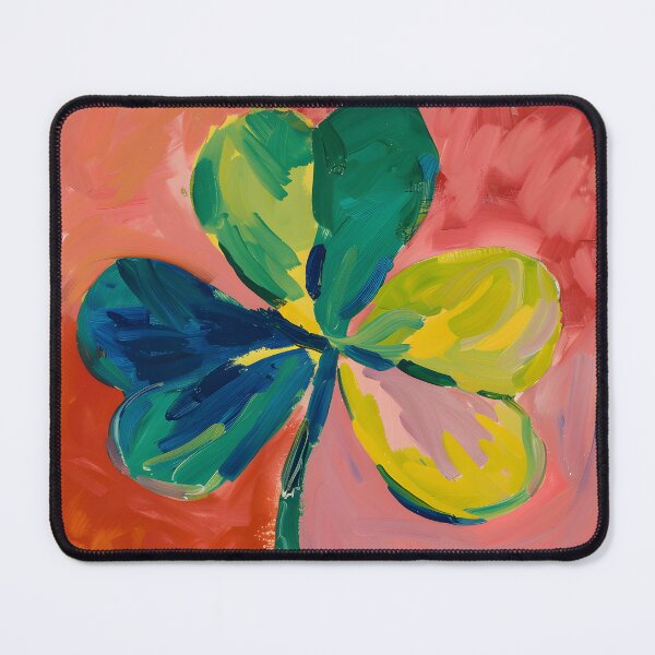 Item preview, Charm of the Clover- St. Patrick's Day Shamrock Hues in Minimalistic Bliss Generative AI designed and sold by OlfactoART Studio.