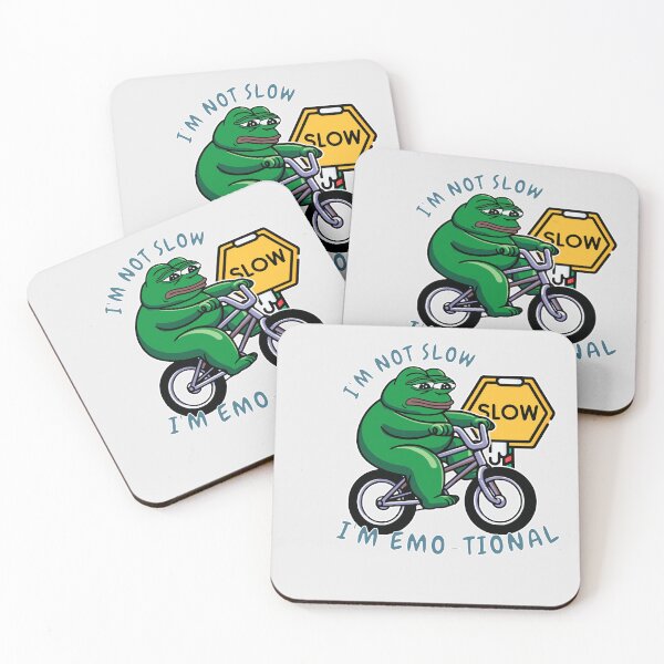 Item preview, Fat Pepe rinding the bike - I'm Emo - tional designed and sold by GalaxyExplorers.