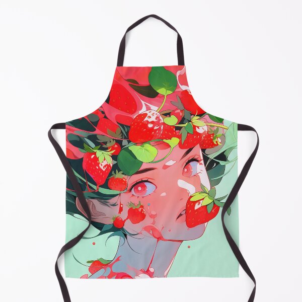 Item preview, Fresh Strawberry Theme Anime Girl designed and sold by bubblegoth.