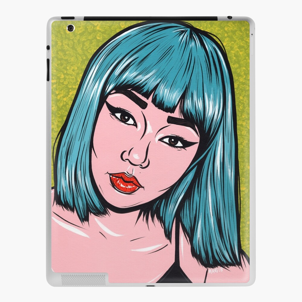 Blau Pony Asiatische Comic Madchen Ipad Hulle Skin Von Turddemon Redbubble