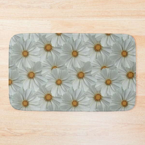 Item preview, Cosmos flower seamless patterns white designed and sold by Studio Variatio.