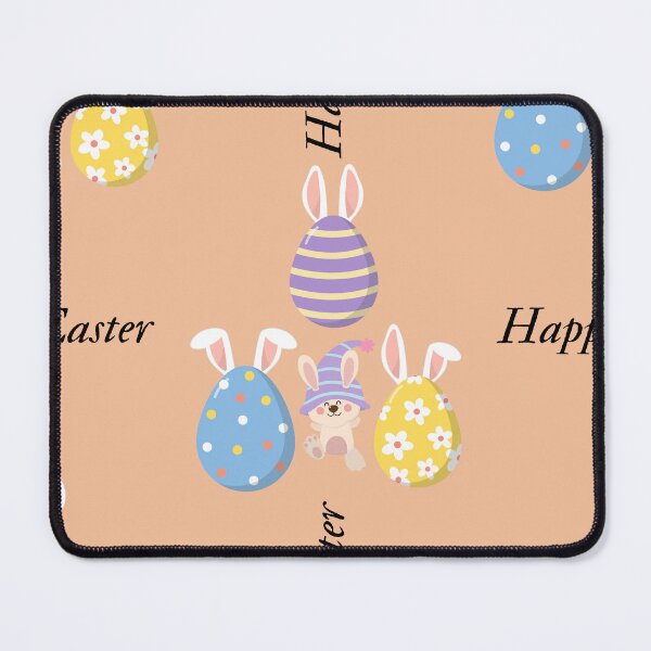 Item preview, Joyful Easter Celebration - Colorful Eggs and Bunnies Pattern designed and sold by Hill Strom.