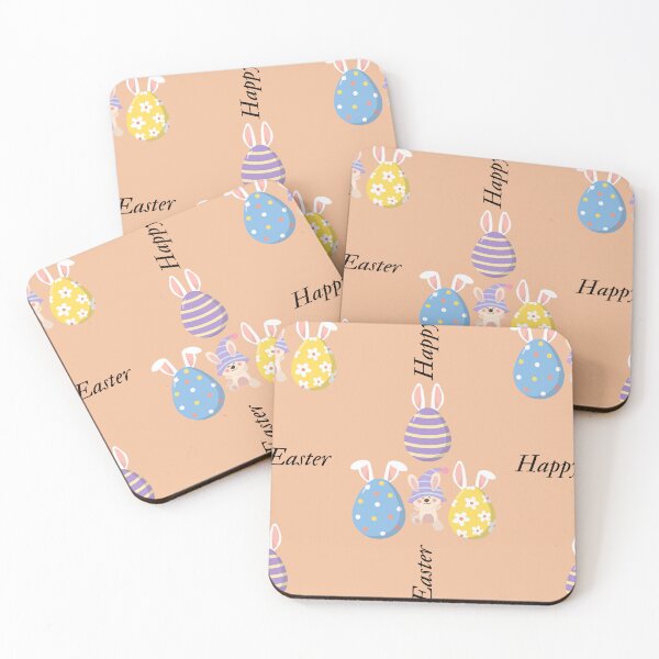 Item preview, Joyful Easter Celebration - Colorful Eggs and Bunnies Pattern designed and sold by Hill Strom.