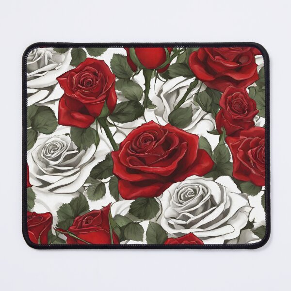 Item preview, Red and white roses designed and sold by MyCraftForYOU.