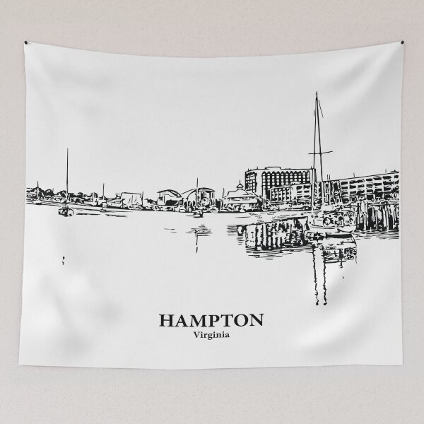 Item preview, Hampton - Virginia designed and sold by Lakeric Cityscapes.