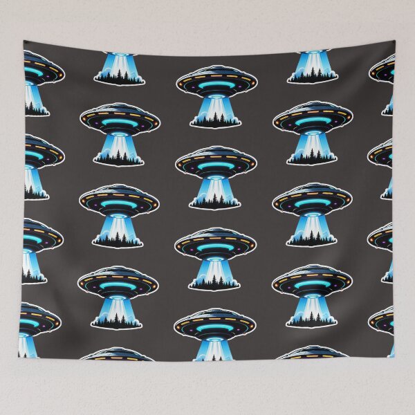 Item preview, UFO Over The Forest designed and sold by TheArtOfPat.